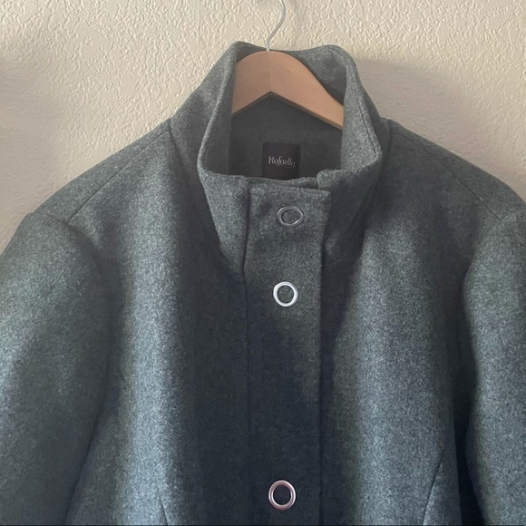 SOLD Rafaella Plus Size Black & Gray Color Block Outerwear Coat - Picture 5 of 9